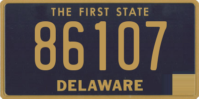 DE license plate 86107