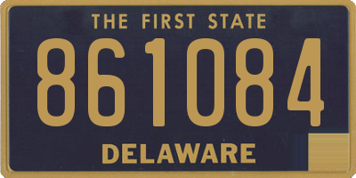 DE license plate 861084