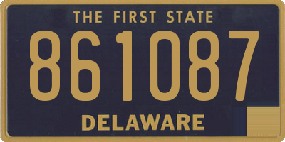 DE license plate 861087