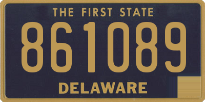 DE license plate 861089