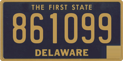 DE license plate 861099