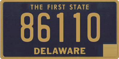 DE license plate 86110