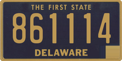 DE license plate 861114