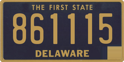 DE license plate 861115