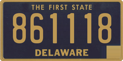 DE license plate 861118