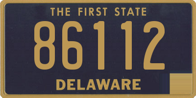 DE license plate 86112