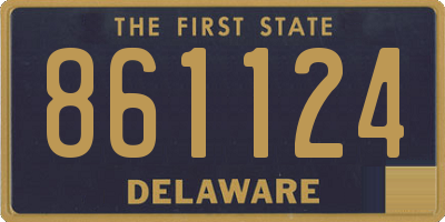 DE license plate 861124