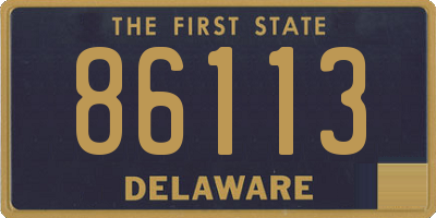 DE license plate 86113