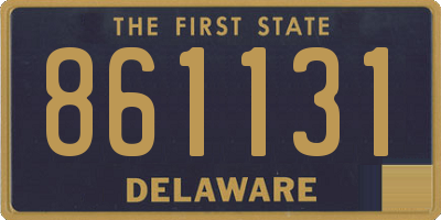 DE license plate 861131