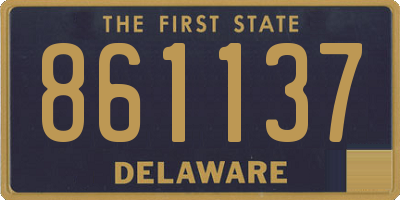 DE license plate 861137