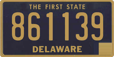DE license plate 861139