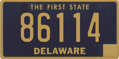 DE license plate 86114