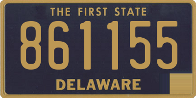 DE license plate 861155