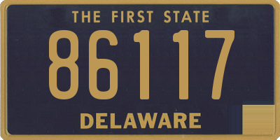 DE license plate 86117