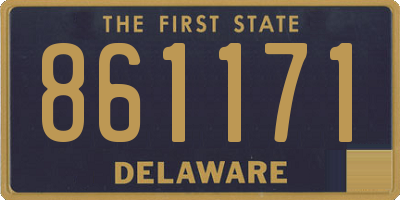 DE license plate 861171