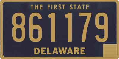 DE license plate 861179