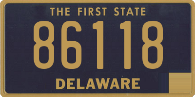 DE license plate 86118