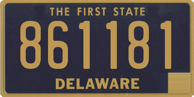 DE license plate 861181