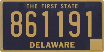 DE license plate 861191