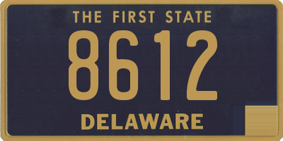 DE license plate 8612