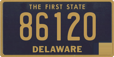 DE license plate 86120
