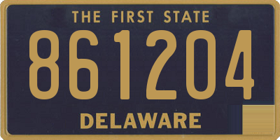 DE license plate 861204
