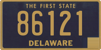 DE license plate 86121