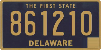 DE license plate 861210