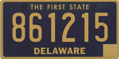 DE license plate 861215