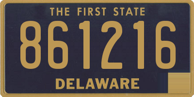 DE license plate 861216
