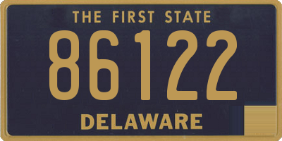DE license plate 86122