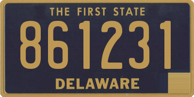 DE license plate 861231