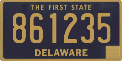 DE license plate 861235