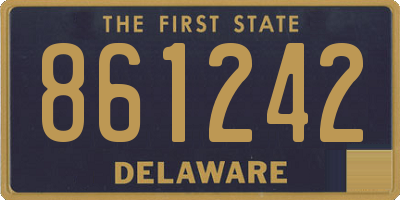 DE license plate 861242