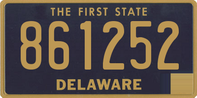 DE license plate 861252
