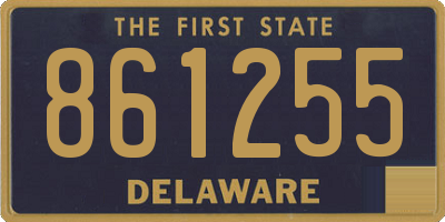 DE license plate 861255