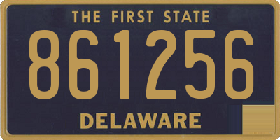 DE license plate 861256