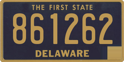 DE license plate 861262