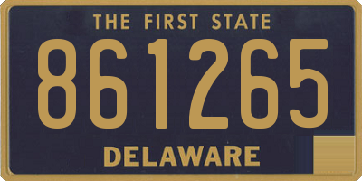 DE license plate 861265