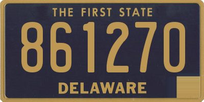 DE license plate 861270