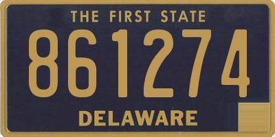 DE license plate 861274