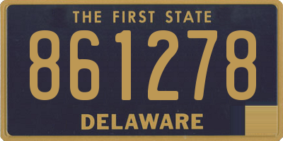 DE license plate 861278