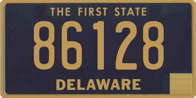 DE license plate 86128