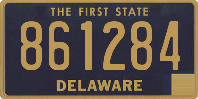 DE license plate 861284