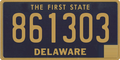 DE license plate 861303