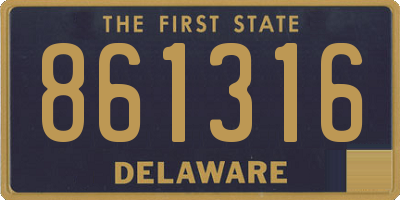DE license plate 861316