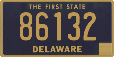 DE license plate 86132