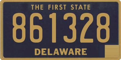 DE license plate 861328