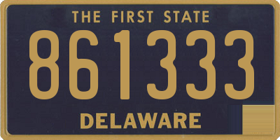 DE license plate 861333