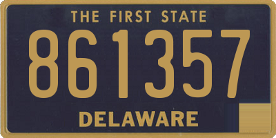 DE license plate 861357